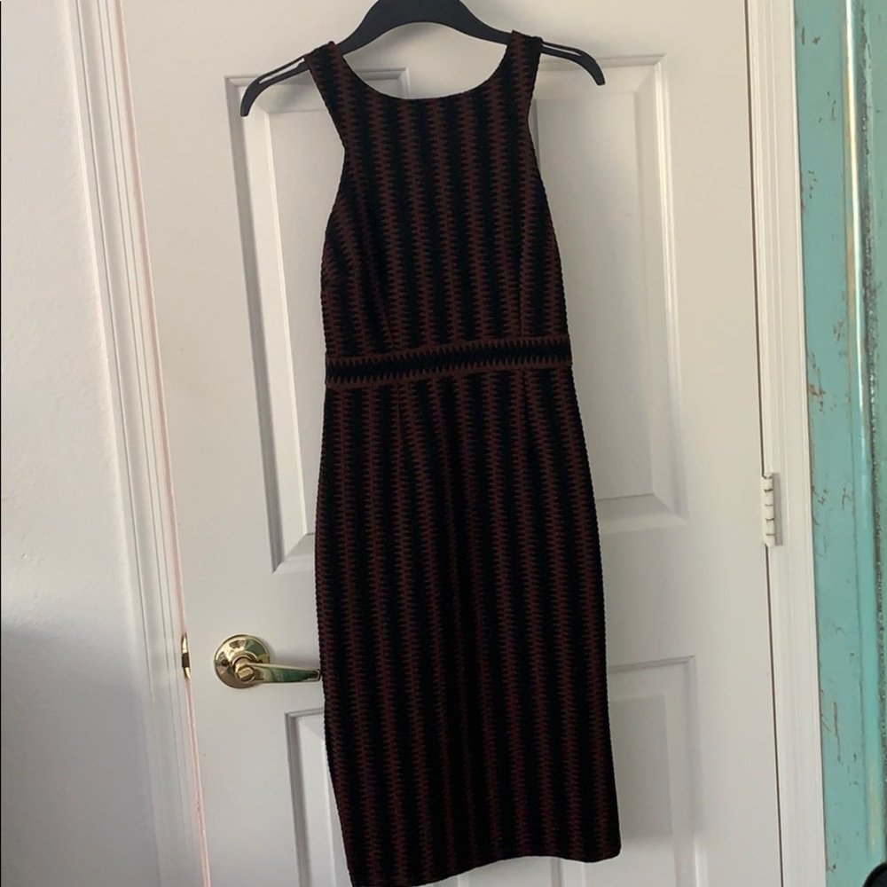 Maeve Meridian Anthropologie Dress XS 0 Brown Midi